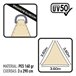 Toldo de sombra triangular Aktive Garden uv50 cor creme Creme