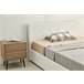 Cama dobrável com cabeceira + colchão Branco