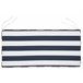 Beliani Almofada de assento para exterior VIVARA 112x54 Azul Marino
