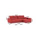 Chaise longue ARGOS Vermelho