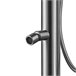 Sined STINTINO Chuveiro em aço inoxidável 316L com chuveiro giratório e chuveiro manual, Inox Cinza