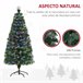 Árvore de Natal Artificial Metal e PVC HOMCOM, casa - natal Verde