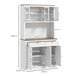 Armário de Cozinha MDF e Melamina de Madeira HOMCOM Branco