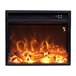 MPC CAMINETTO VULCANO Queimador eléctrico de 1500W, apenas com efeito de chama, Preto Preto