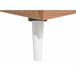 Beliani Mesa de centro ALLOA 60x100 Castanho