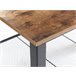 Beliani Mesa de jantar AVIS 60x106 Castanho
