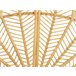 Beliani Cama com estrado Rattan/vime FLORENTINE 187x207 Castanho