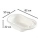 Banheira XL para recém-nascidos + espreguiçadeira ergonómica e antiderrapante Branco
