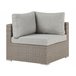 Beliani Conjunto lounge CONTARE Cinza Claro