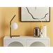Beliani Candeeiro de mesa WAPITI Branco