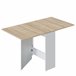 Mesa dobrável LYS cor de carvalho e branco Carvalho