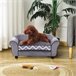 Sofá para Animal de Estimação Madeira, Esponja, PVC, Plástico Cinza