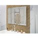 Beliani Espejo de baño EYRE Cinza