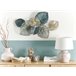Beliani Decoração de parede MAGNESIUM Azul/ Verde