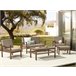 Beliani Conjunto lounge Madeira de acácia MANILA Castanho