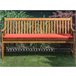Beliani Almofada de assento para exterior VIVARA 152x54 Vermelho