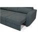 Chaise longue convertível em cama tecido APRIL Cinza