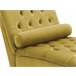 Beliani Chaise longue Terciopelo MURET Bege