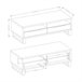 Suporte para TV com 2 gavetas 124 cm Eden Madeira