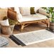 Beliani Entrelaçado KETENLI 80x150 Branco/ Bege