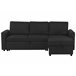 Beliani Sofá esquinero Poliéster NESNA Beliani Sofá esquinero Poliéster NESNA Preto