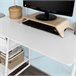 Mesa de secretária com três prateleiras FWT29-W SoBuy Branco