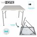 Mesa dobrável de formato quadrado Well Home Branco