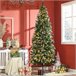 Árvore de Natal PVC e Aço HOMCOM, casa - natal Verde