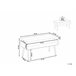 Beliani Tamborete Veludo DURHAM 79x37 Cinza