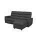 Chaise loungue relax elétrico FAMILY Antracite