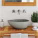 Lavatório - Lavabo - Pia de banheiro oval Antracite
