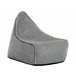 Beliani Pufe DROP LINEN Cinza Claro
