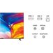 TV TCL P635 Smart TV 4K HDR Cinza Escuro