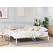 Beliani Cama nido Acero TULLE 92x209 Branco