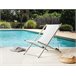 Beliani Cadeira lounge/relax LOCRI II Azul/ Preto