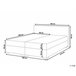 Beliani Cama continental Poliéster PRESIDENT 190x210 Bege