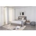 Cama abatível LUA II cinza 140x190cm Cinza