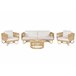 Beliani Conjunto lounge Rattan/vime DOLCEDO / LIMNI Bege