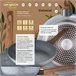 8 peças Bateria de cozinha com jogo de remendo Multicor