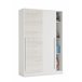 Armário 2 portas com efeito madeira 120 Branco