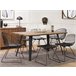 Beliani Silla de comedor HARLAN Preto
