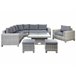 Beliani Conjunto lounge TEGLIO Cinza Escuro
