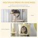Arranhador para Gatos Aglomerado de Madeira, Pelúcia e Sisal Bege