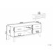 Beliani Mesa de TV FORESTER 120 Castanho