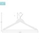 Max Home Pack de 10 cabides de madeira Branco