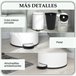Balde de Lixo Metal e PP HOMCOM, casa - cozinha Cru