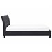 Beliani Cama com estrado Poliéster SAVERNE 197x228 Cinza Claro