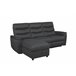Chaise loungue relax elétrico FAMILY Antracite