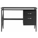 Beliani Secretária MORITON 117x57 Preto