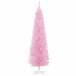 Árvore de Natal PVC, metal e plástico HOMCOM, casa - natal Rosa